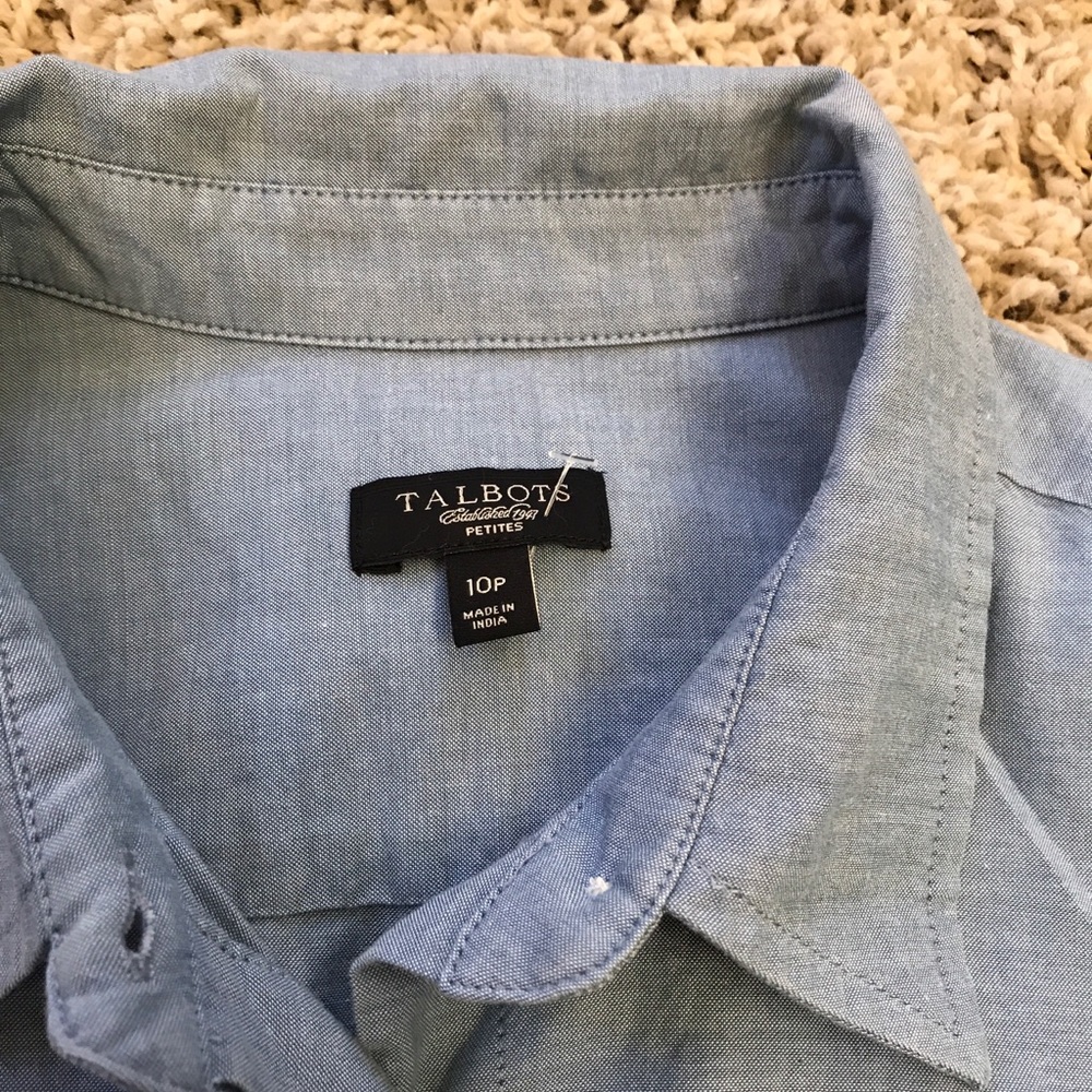 Talbots Blue Blouse - Picture 8 of 8